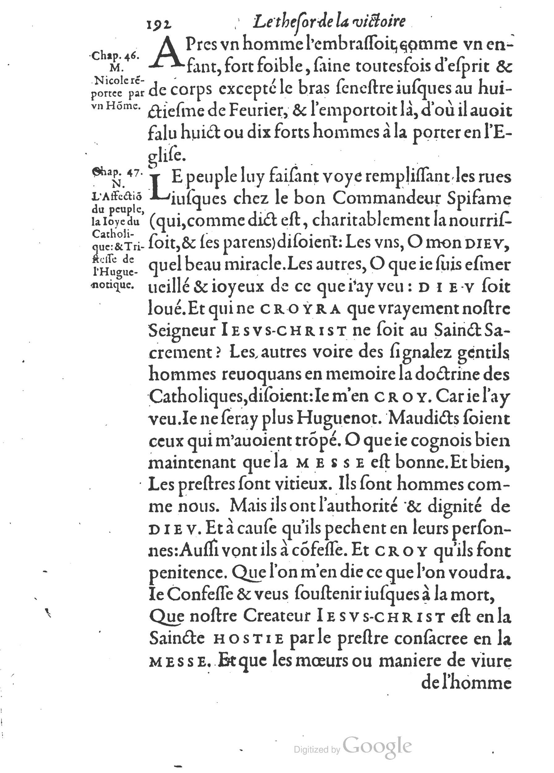 1578 - Nicolas Chesneau - Trésor et entière histoire de la triomphante victoire du corps de Dieu sur l’esprit malin - British Library 1578 - Nicolas Chesneau - Trésor et entière histoire de la triomphante victoire du corps de Dieu sur l’esprit malin - British Library