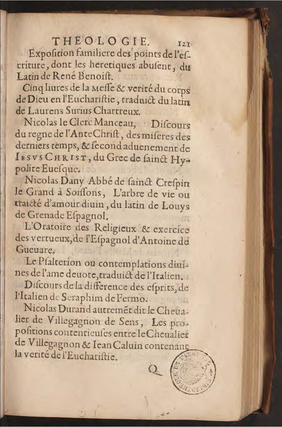 1602 - François Jacquin - Trésor des bons esprits français - BnF Arsenal