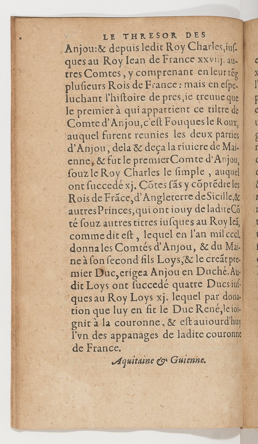 1583 - Galiot Corrozet - Trésor des histoires de France - BnF