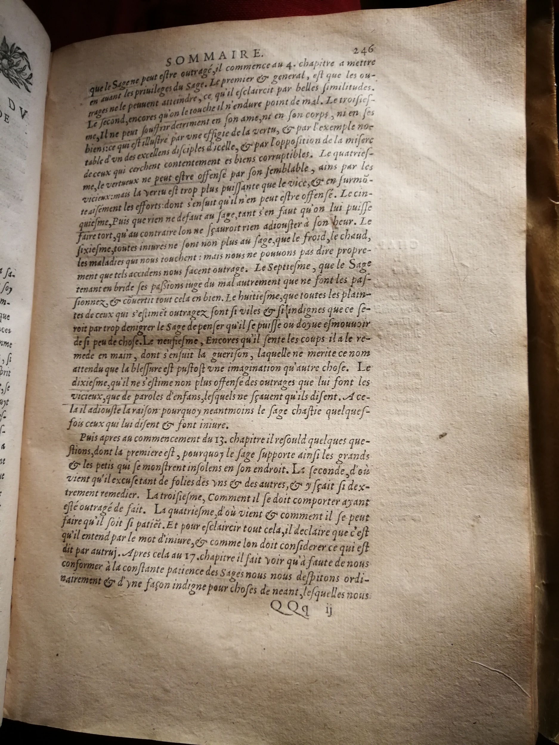 1595 - Jean Houzé - Œuvres morales et mêlées de Sénèque, Trésor de philosophie morale - T. 1 - BnF