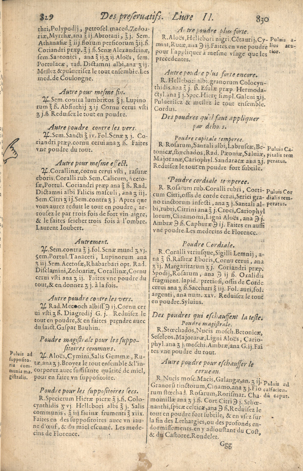 1610 - Étienne Gamonet - Grand Trésor ou dispensaire - CESR Tours