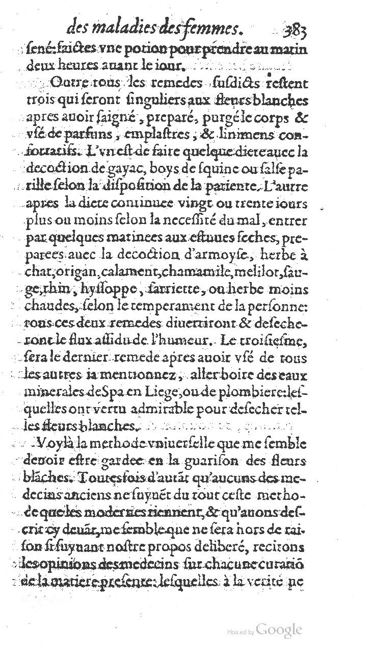 1585 - Jacques du Puis - Trésor des remèdes secrets pour les maladies des femmes - BnF