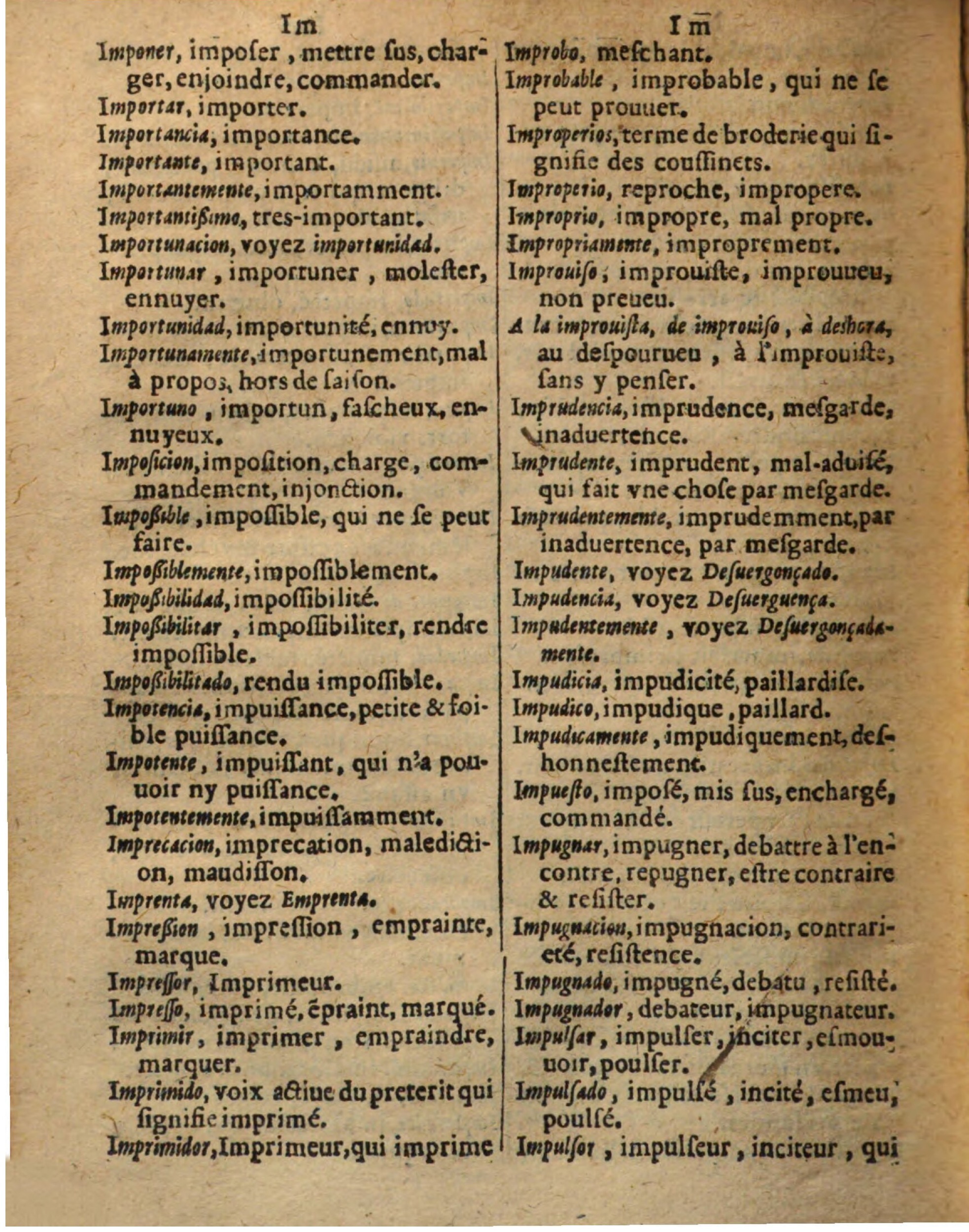 1625 - Hubert Antoine - Trésor des deux langues espagnole et française - Augsbourg