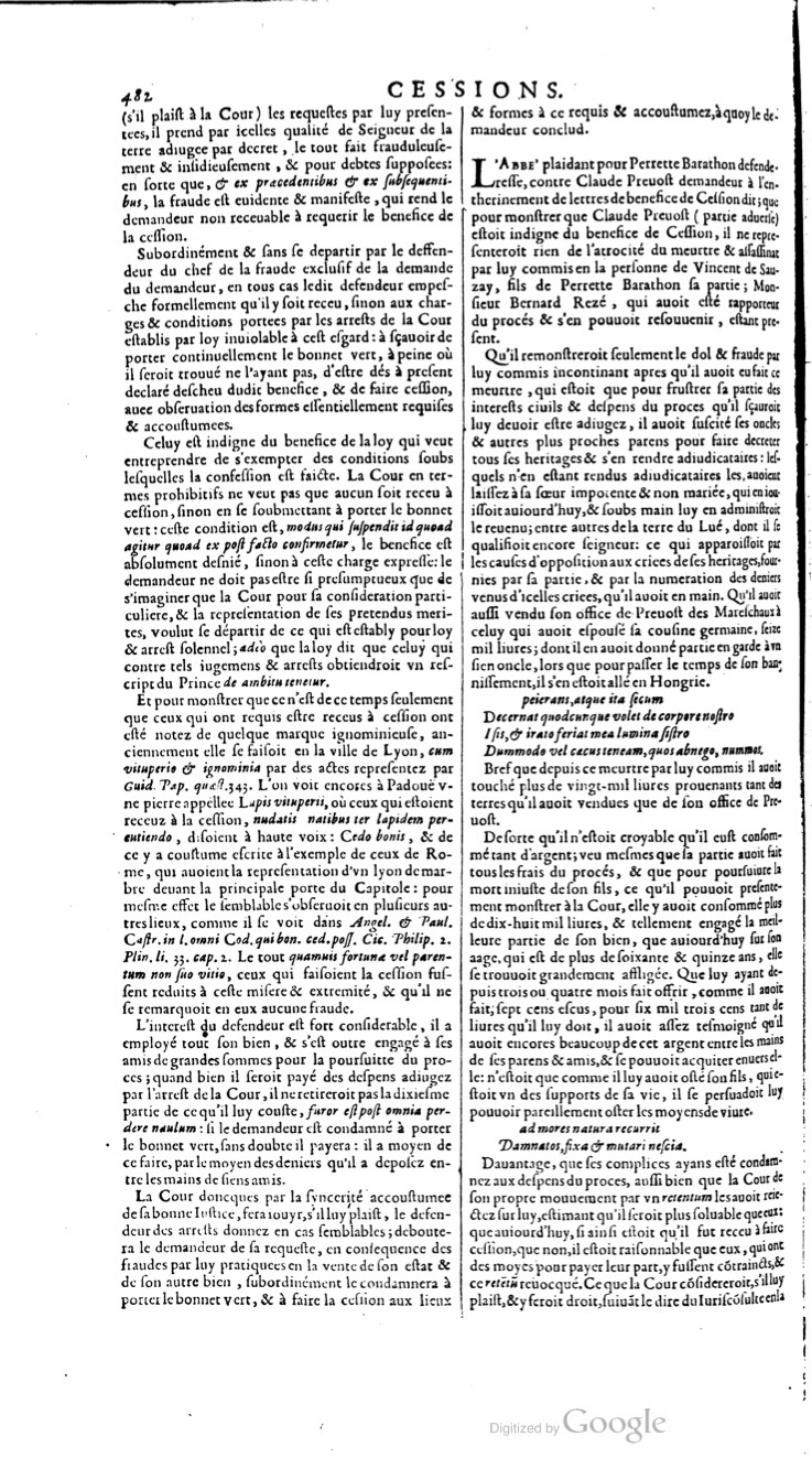 1629 - Veuve Nicolas Buon - Trésor du droit français (21754 T. 1) - BM Lyon