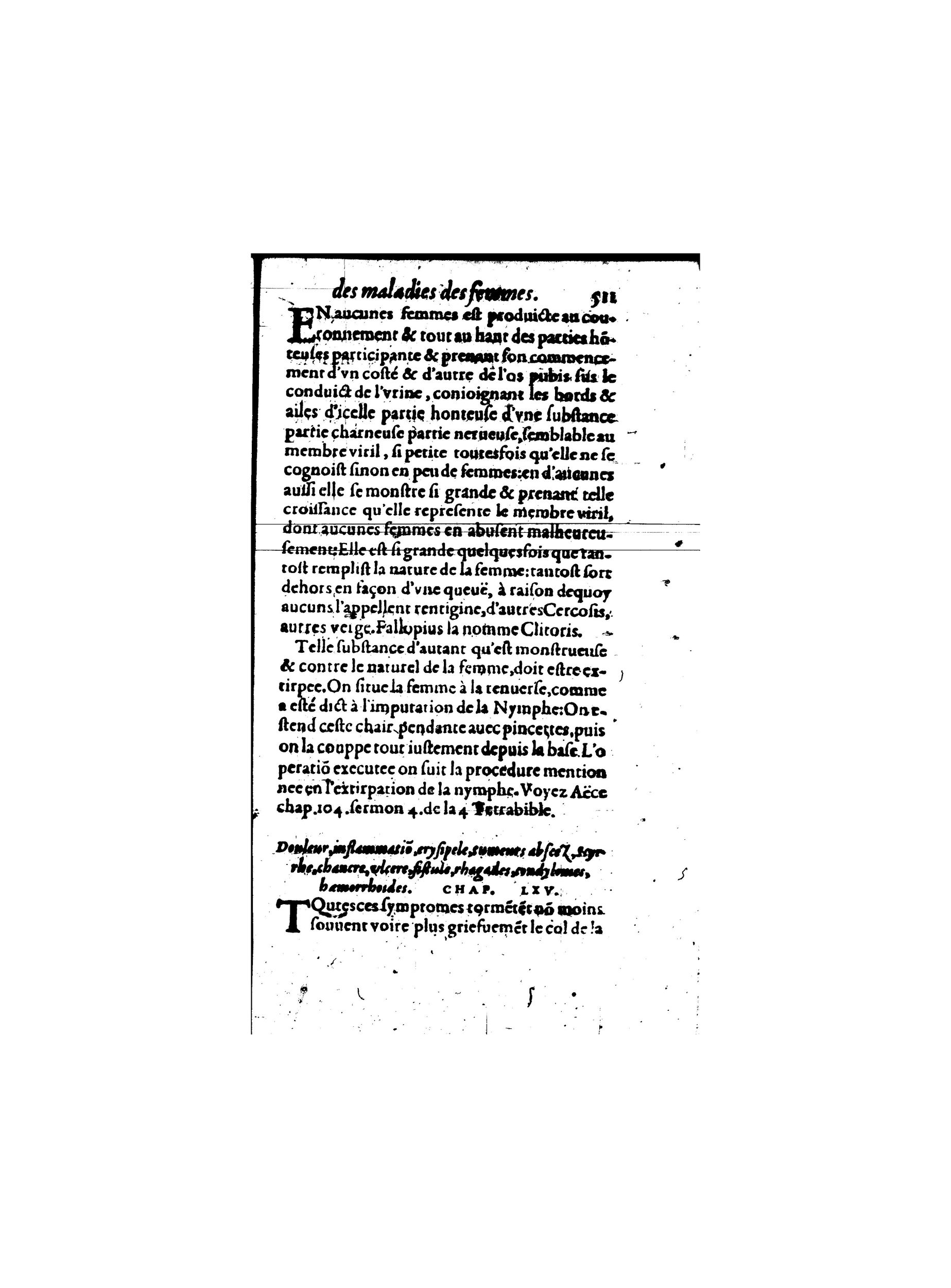 1587 - Jacques du Puis - Trésor des remèdes secrets pour les maladies des femmes - BnF