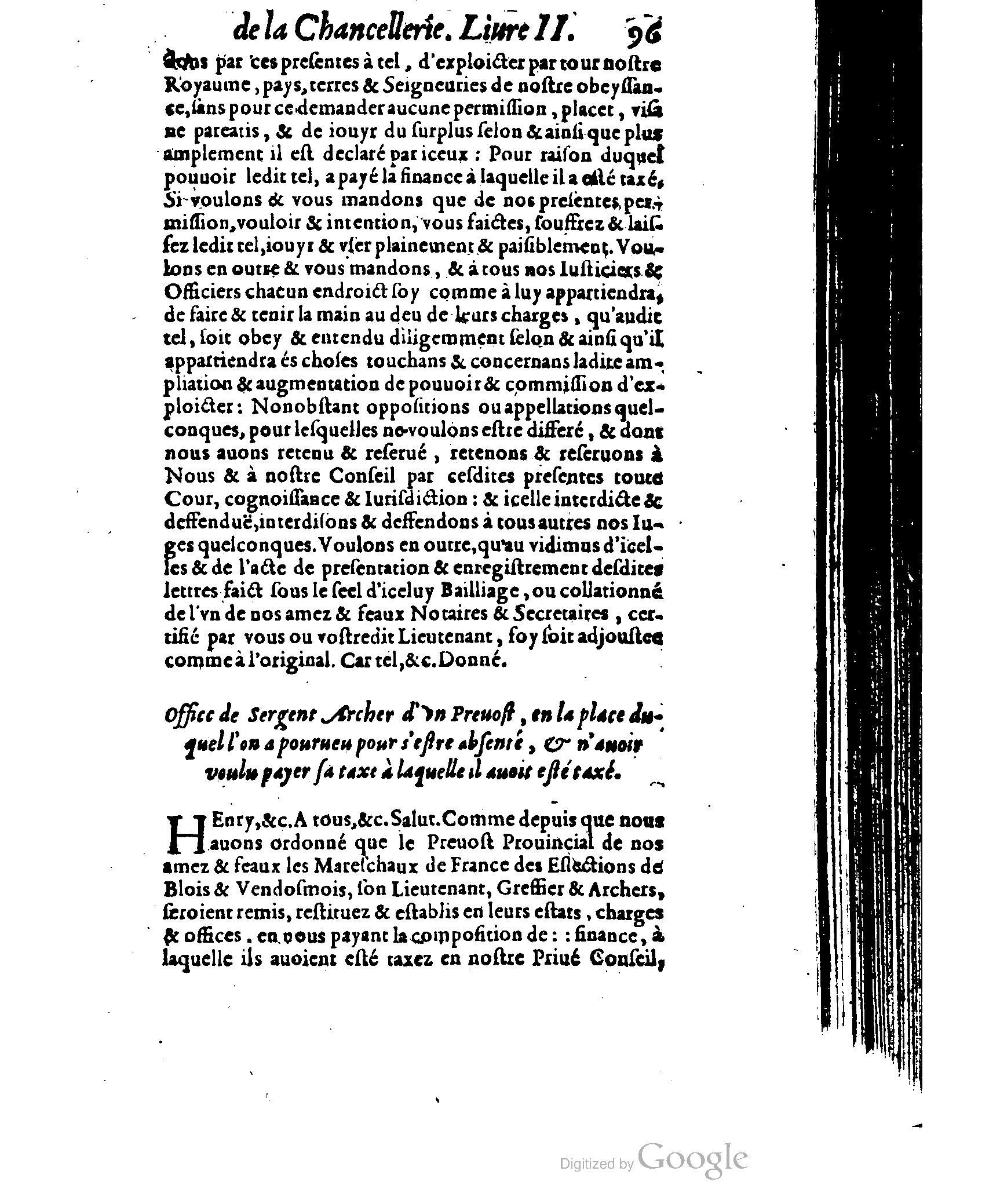 1614 - Jean Richer - Trésor du nouveau style et protocole de la chancellerie de France - BSB Munich