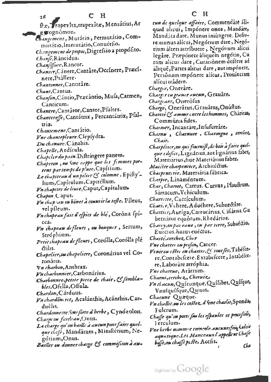 1564 - Henri Hylaire et Louis Cloquemin - Trésor des mots et traits français - BSB Munich