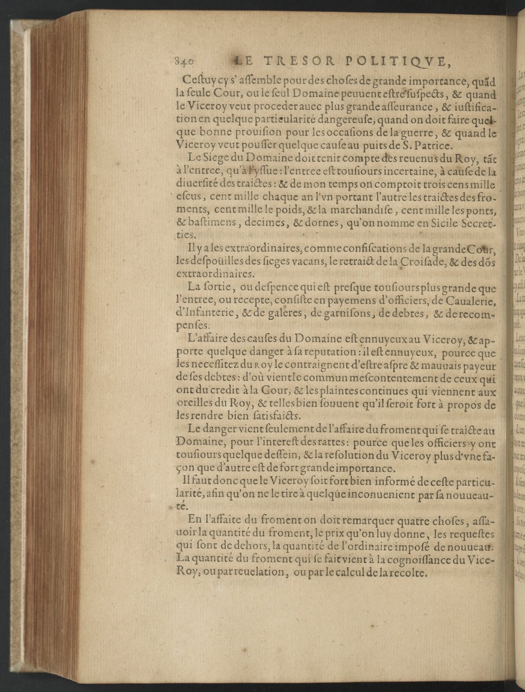1608 - Nicolas Du Fossé - Trésor politique - BnF Tolbiac