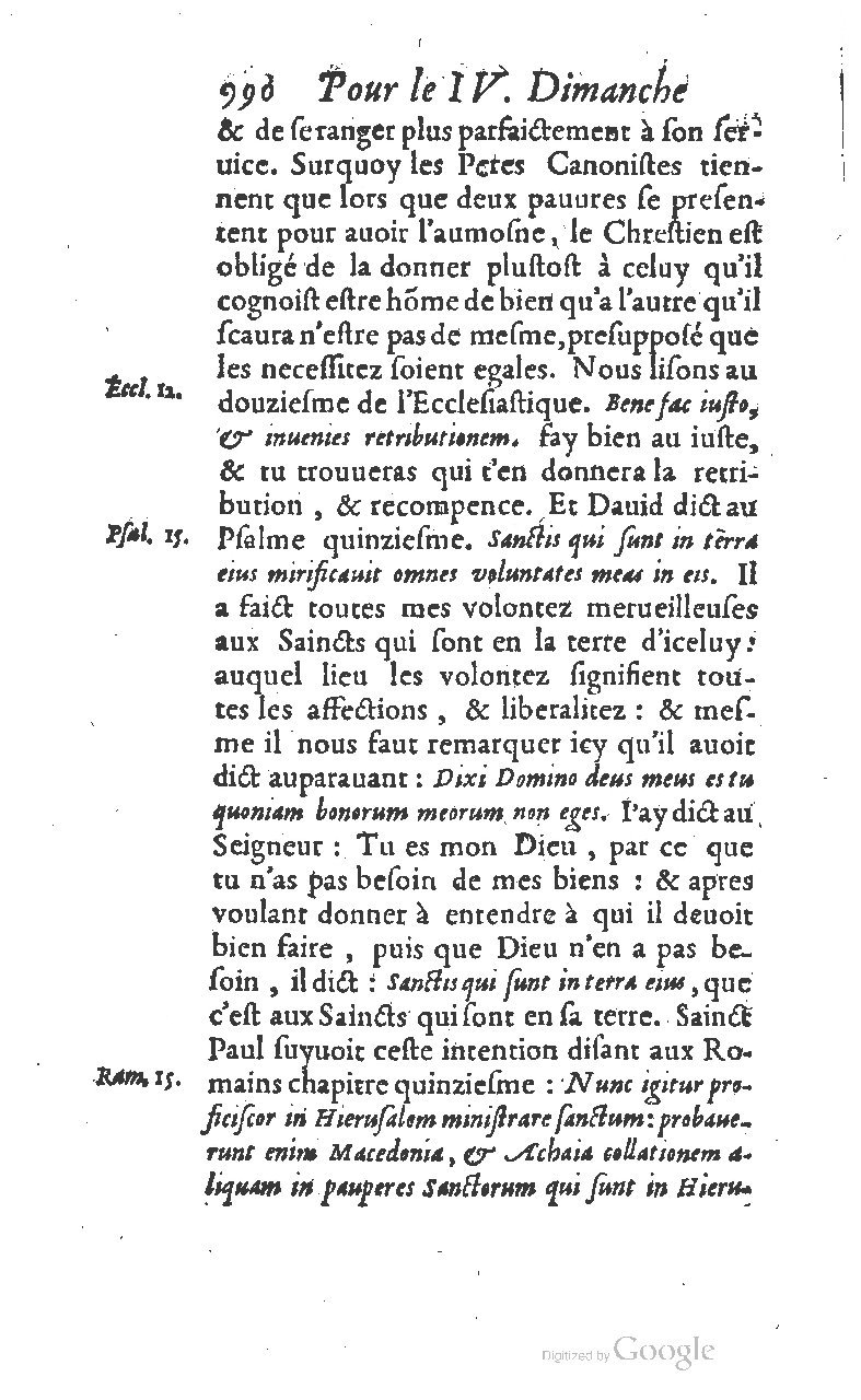 1607 - Nicolas Du Fossé - Trésor quadragésimal - T 01 - BM Lyon