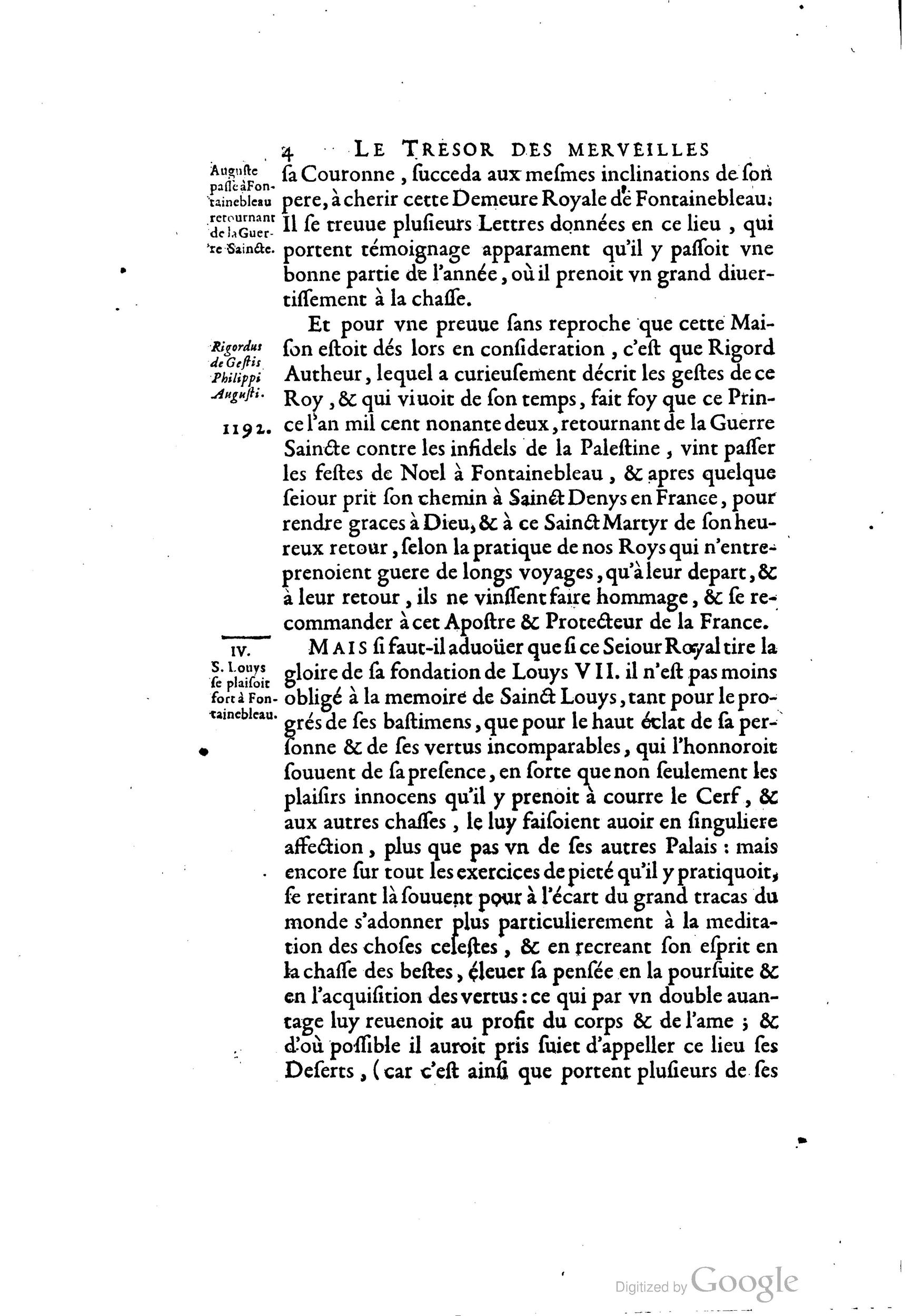 1642 - Sébastien Cramoisy - Trésor des merveilles de la maison royale de Fontainebleau - BM Lyon 1642 - Sébastien Cramoisy - Trésor des merveilles de la maison royale de Fontainebleau - BM Lyon