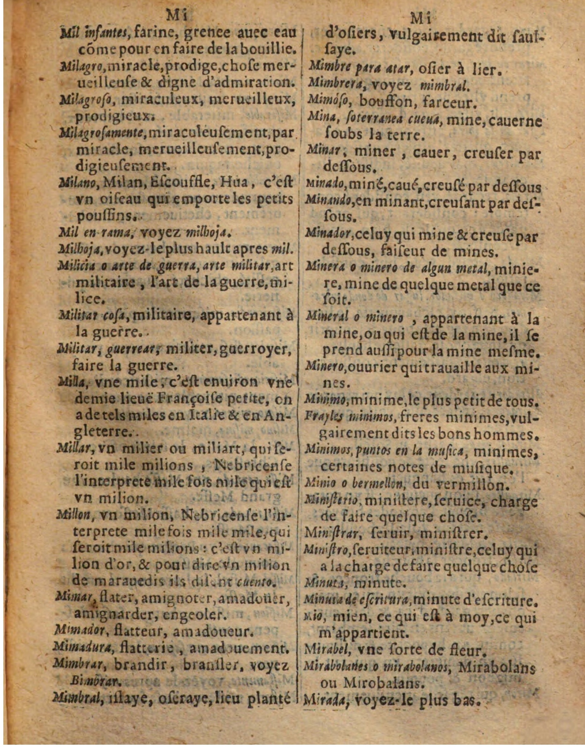 1625 - Hubert Antoine - Trésor des deux langues espagnole et française - Augsbourg