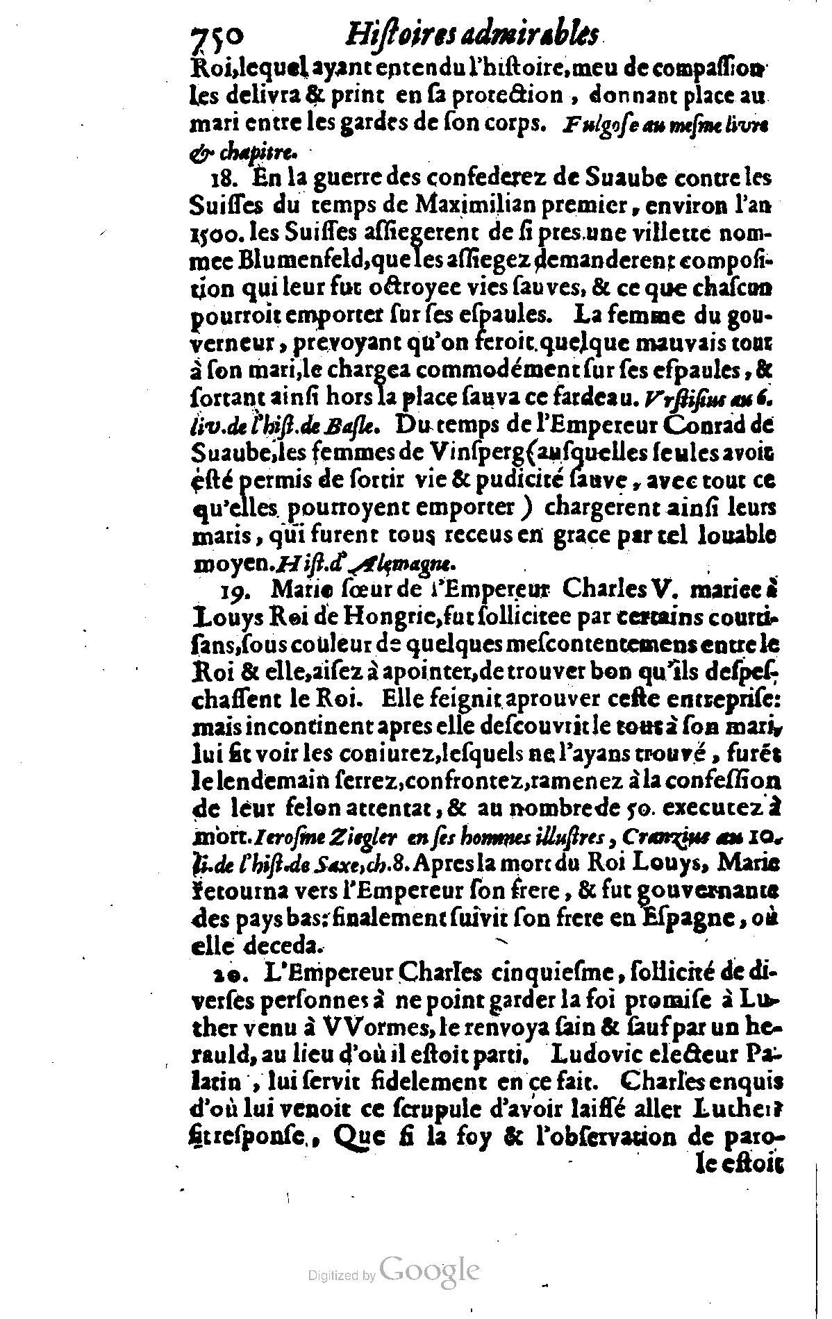 1628 - Jacques Crespin - Trésor d’histoires admirables et mémorables - BSB Munich