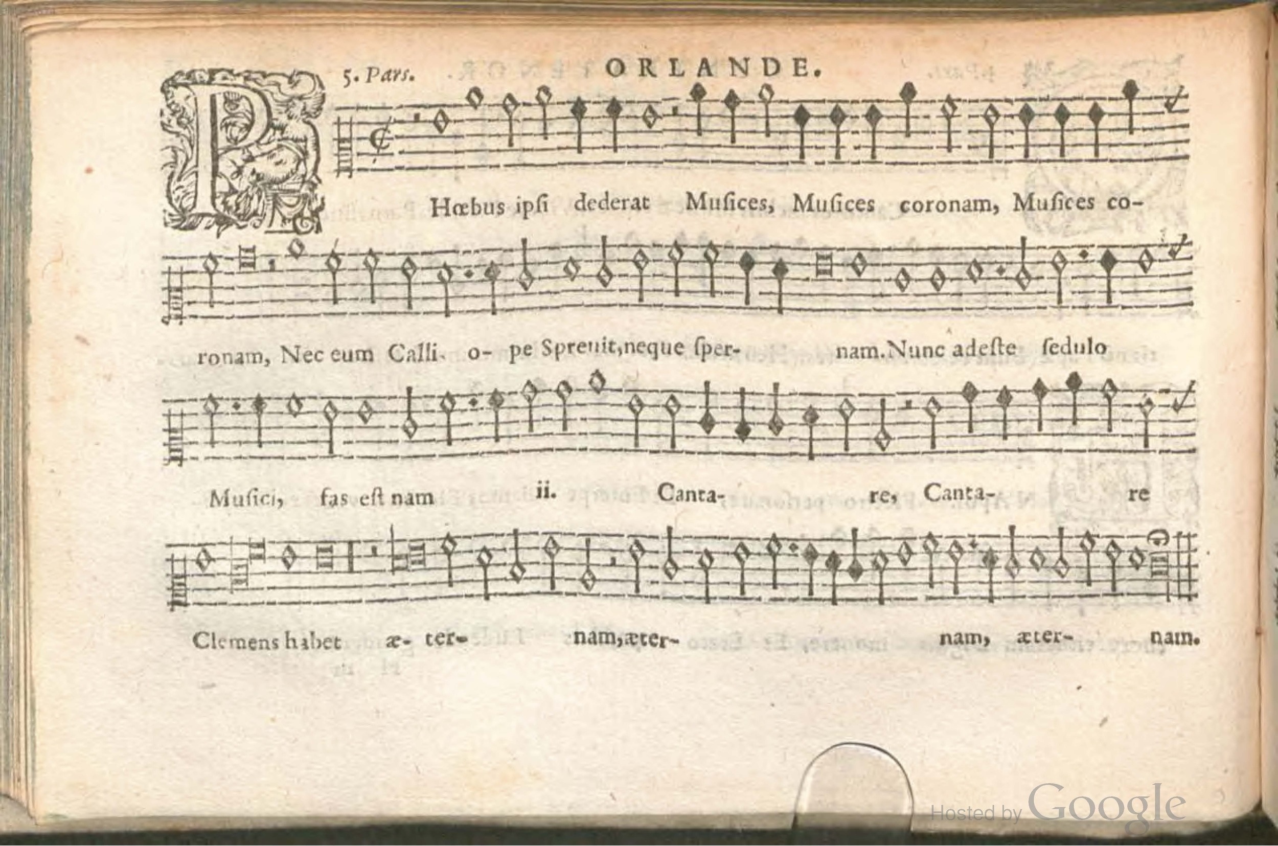 1576 - [Pierre de Saint-André] - Trésor de musique d’Orlande de Lassus Contratenor - BSB Munich