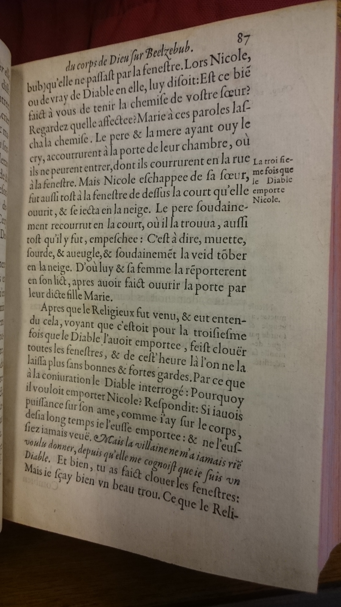 1578 - Nicolas Chesneau - Trésor et entière histoire de la triomphante victoire du corps de Dieu sur l’esprit malin - BM Lyon