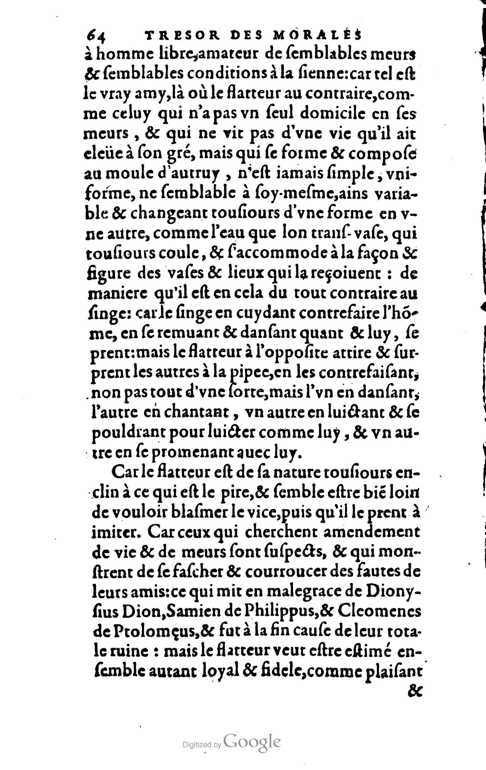 1578 - Jean Poupy - Trésor des morales de Plutarque - BSB Munich