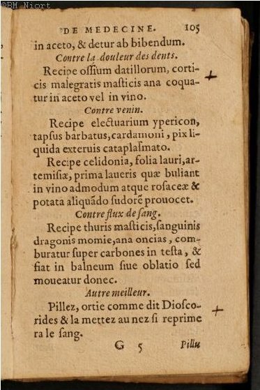 1586 - Benoît Rigaud - Trésor des fleurs et secrets de médecine - Université Paris Cité