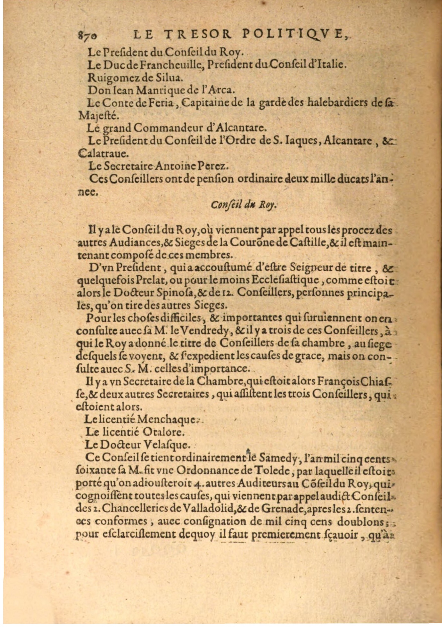 1608 - Nicolas Du Fossé - Trésor politique - BSB Munich