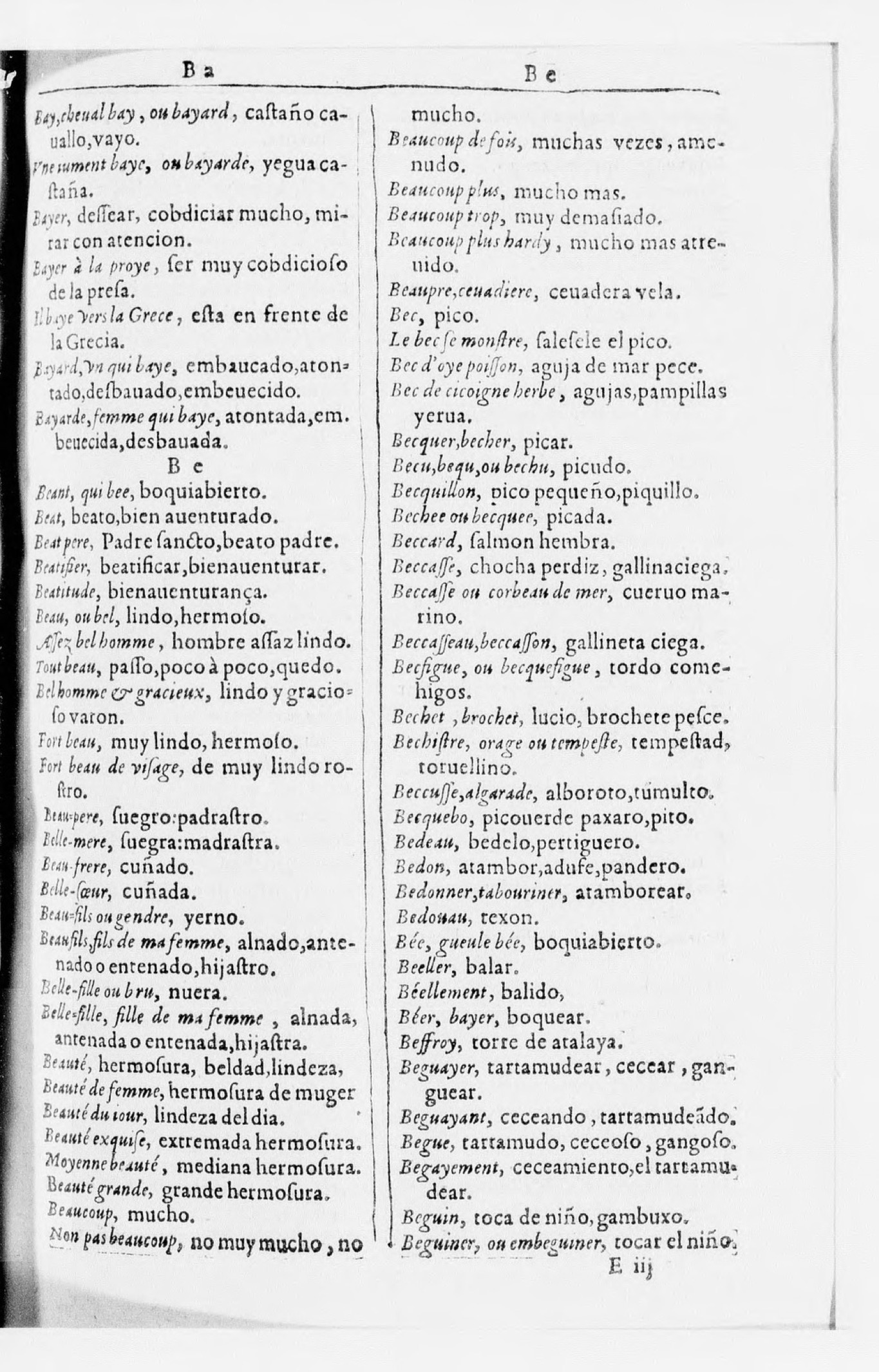 1616 - Veuve Marc Orry - Trésor des deux langues espagnole et française (Seconde partie) - BnF 1616 - Veuve Marc Orry - Trésor des deux langues espagnole et française (Seconde partie) - BnF