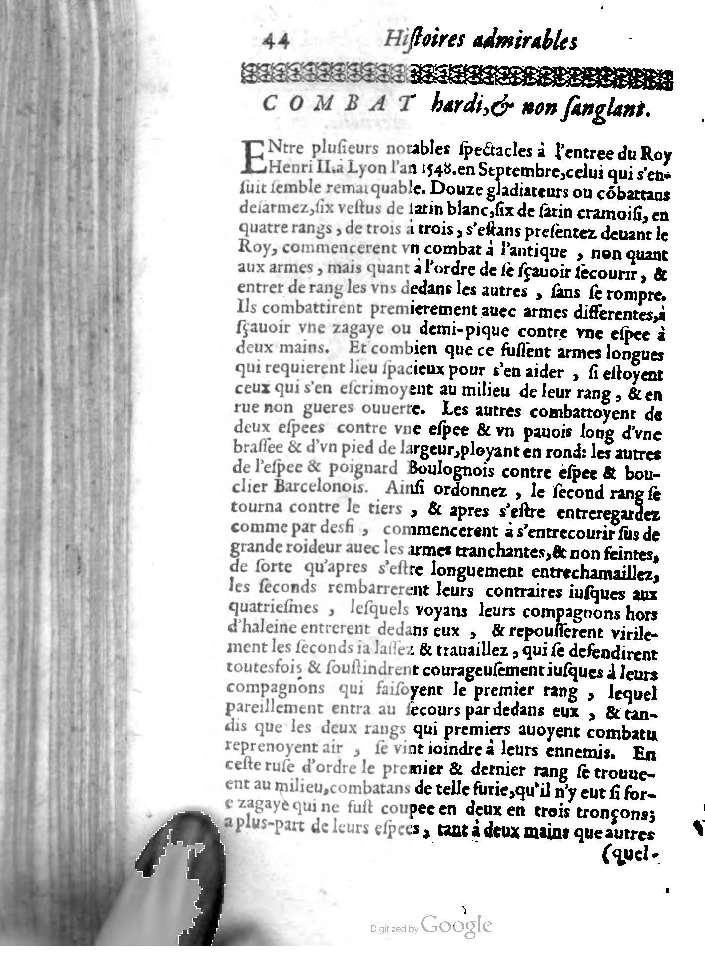 1620 - Samuel Crespin - Trésor d’histoires admirables et mémorables - BCU Lausanne