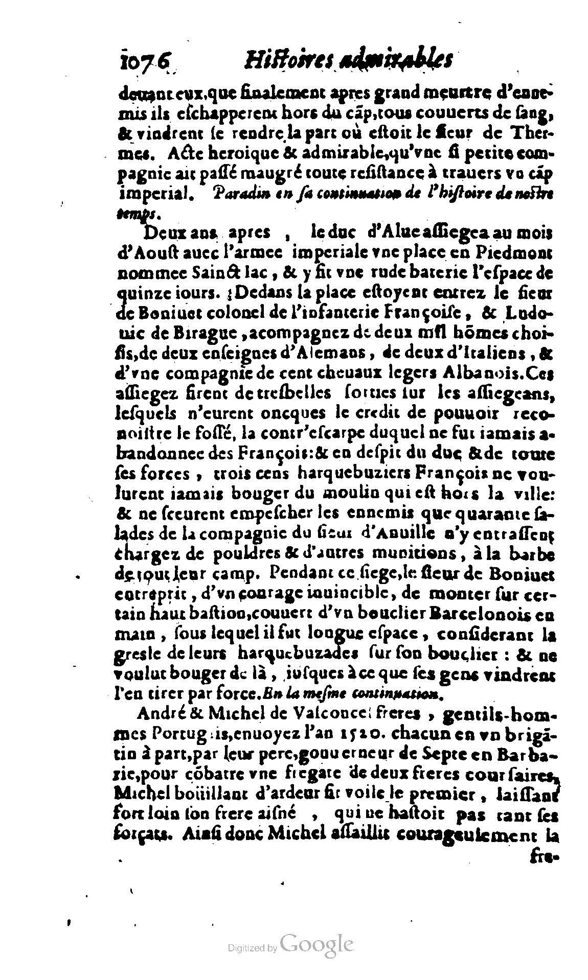 1620 - Samuel Crespin - Trésor d’histoires admirables et mémorables - BCU Lausanne