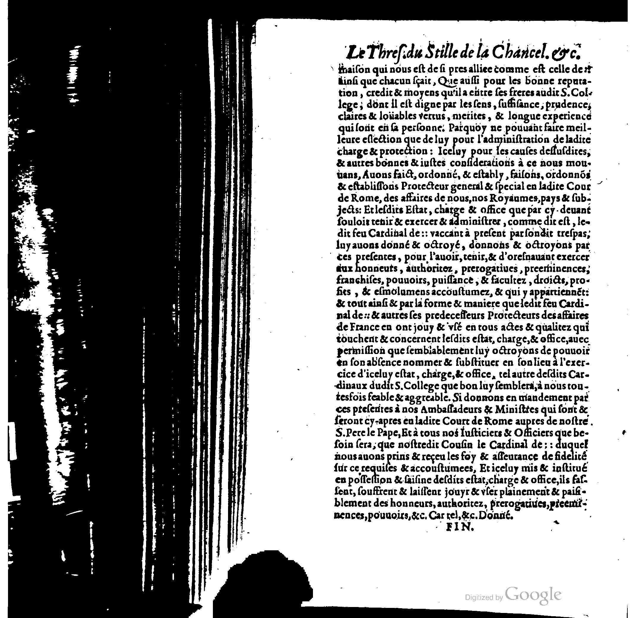 1614 - Jean Richer - Trésor du nouveau style et protocole de la chancellerie de France - BSB Munich