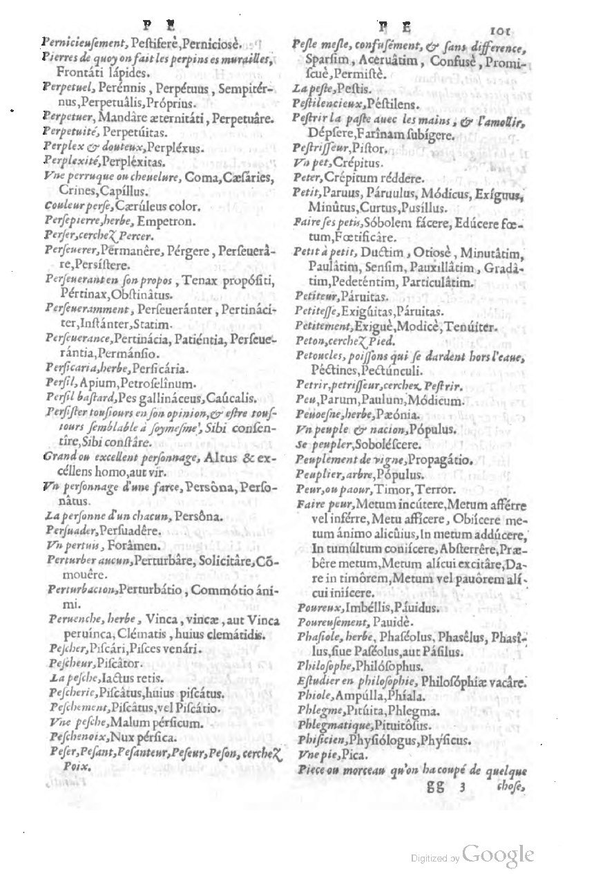 1558 - Guillaume Rouillé - Trésor des mots et traits français - BSB Munich