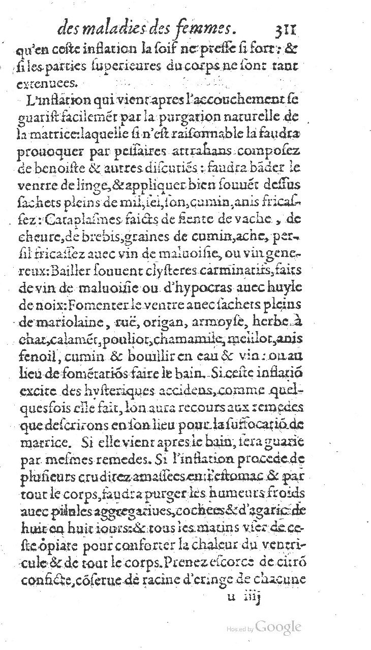 1585 - Jacques du Puis - Trésor des remèdes secrets pour les maladies des femmes - BnF