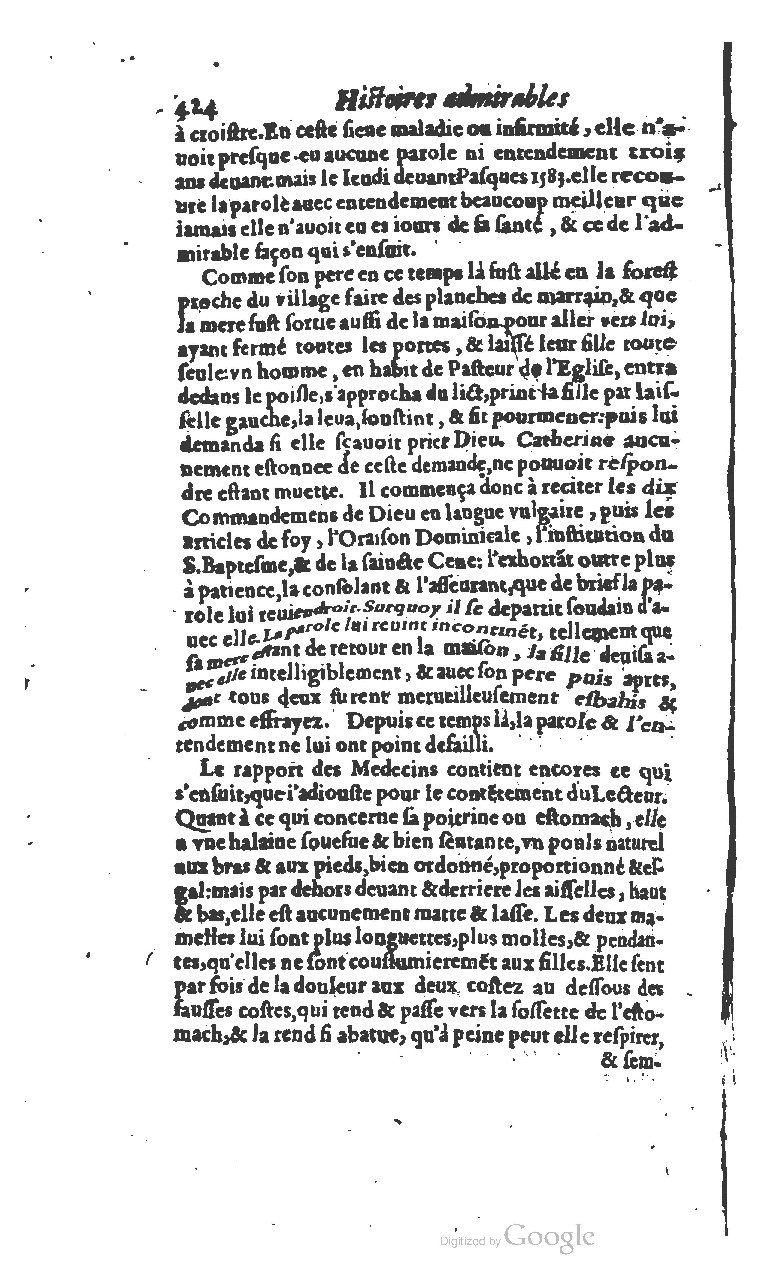 1610 - Paul Marceau - Trésor d’histoires admirables et mémorables - BSB Munich