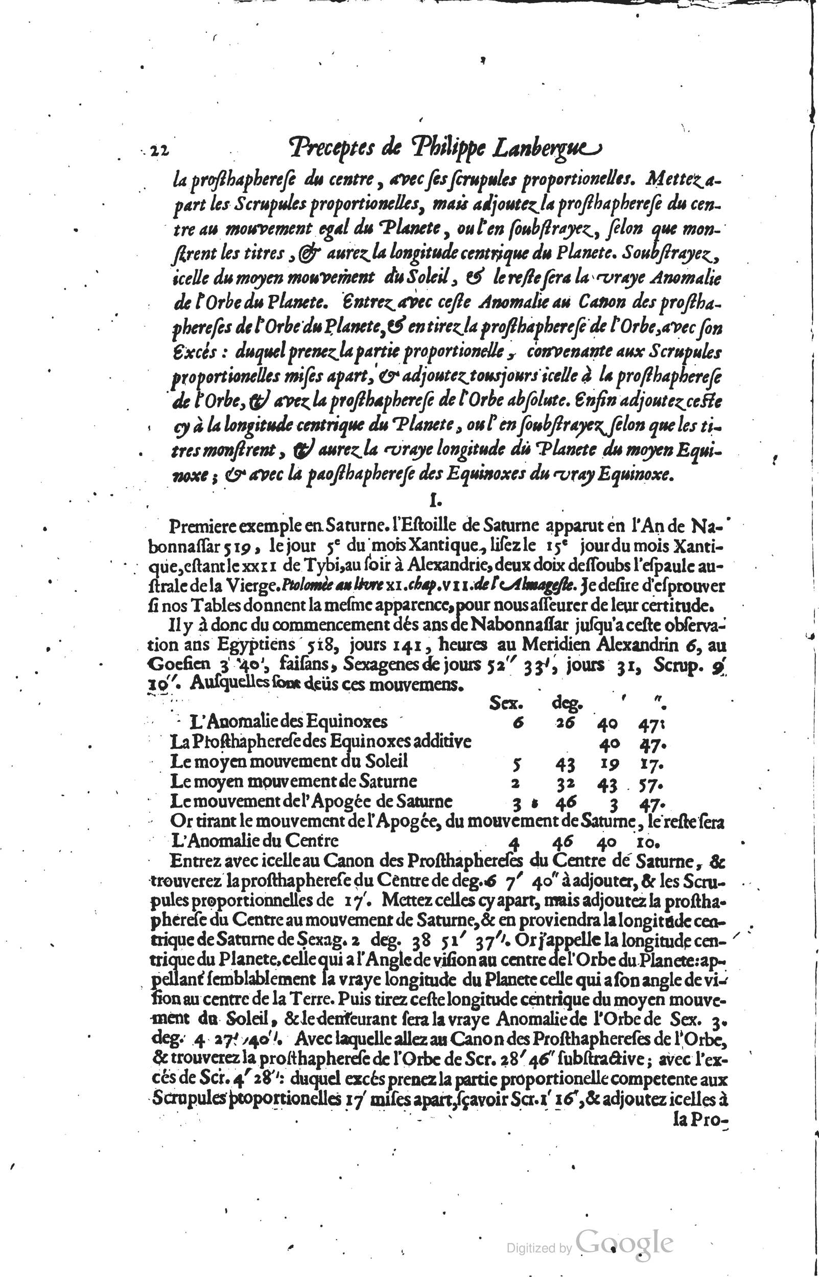 1634 - Zacharie Roman - Les Tables perpétuelles - Universiteit Leiden