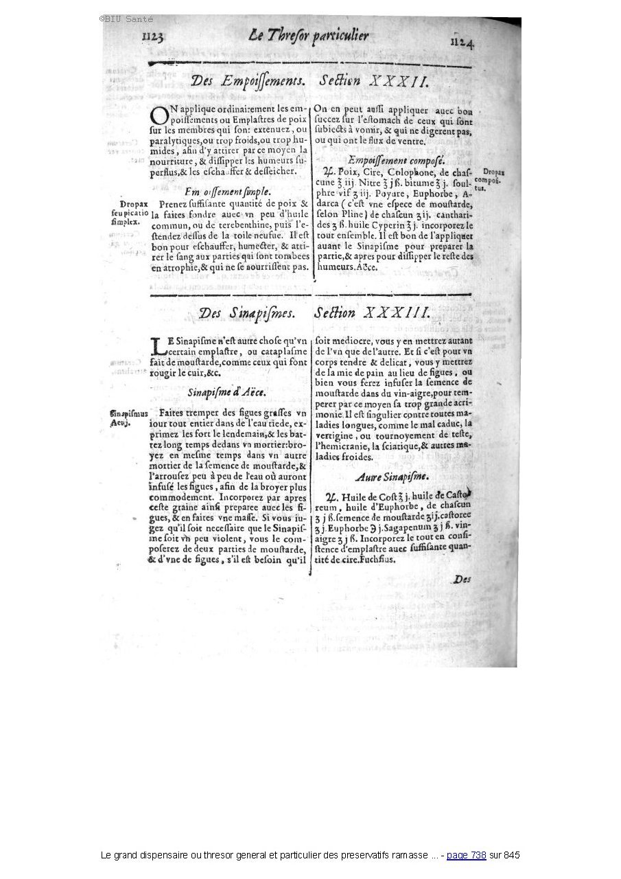 1609 - Étienne Gamonet - Grand dispensaire ou Trésor général et particulier des préservatifs - BIU Santé