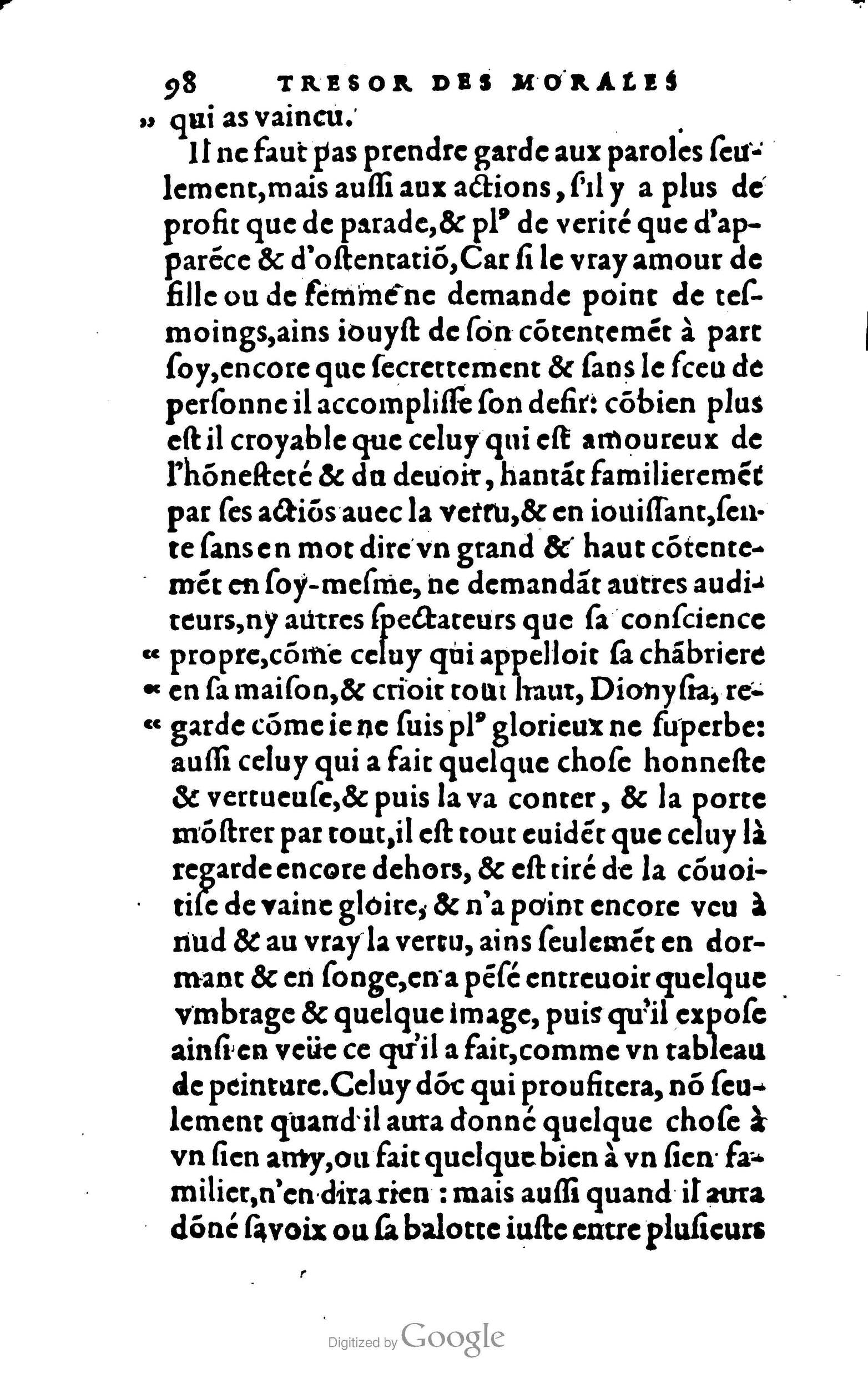 1578 - Jean Poupy - Trésor des morales de Plutarque - BSB Munich