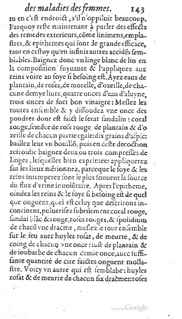 1585 - Jacques du Puis - Trésor des remèdes secrets pour les maladies des femmes - BnF 1585 - Jacques du Puis - Trésor des remèdes secrets pour les maladies des femmes - BnF