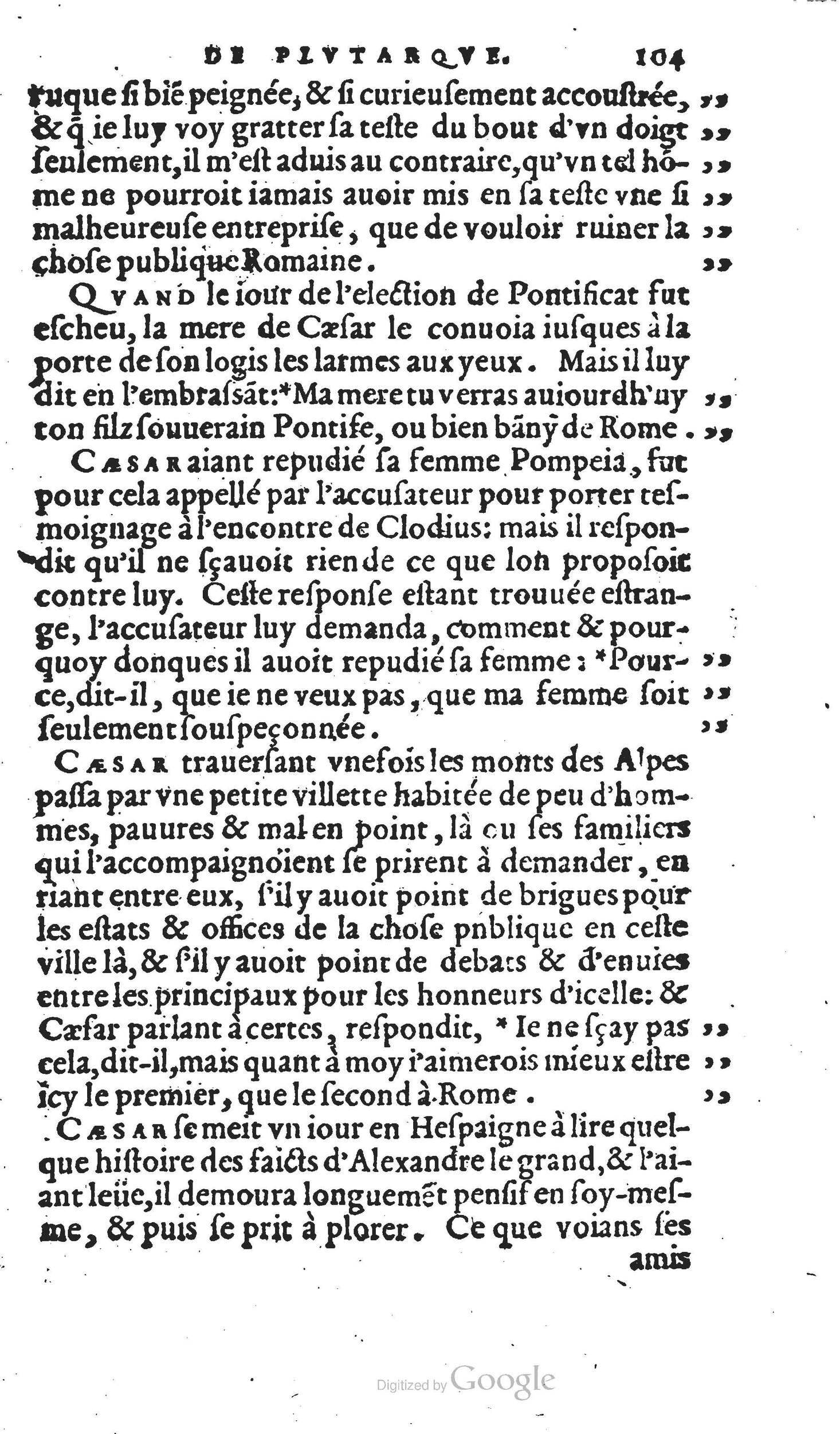 1567 - Willem Silvius - Trésor des vies de Plutarque - Anvers Musée Plantin-Moretus