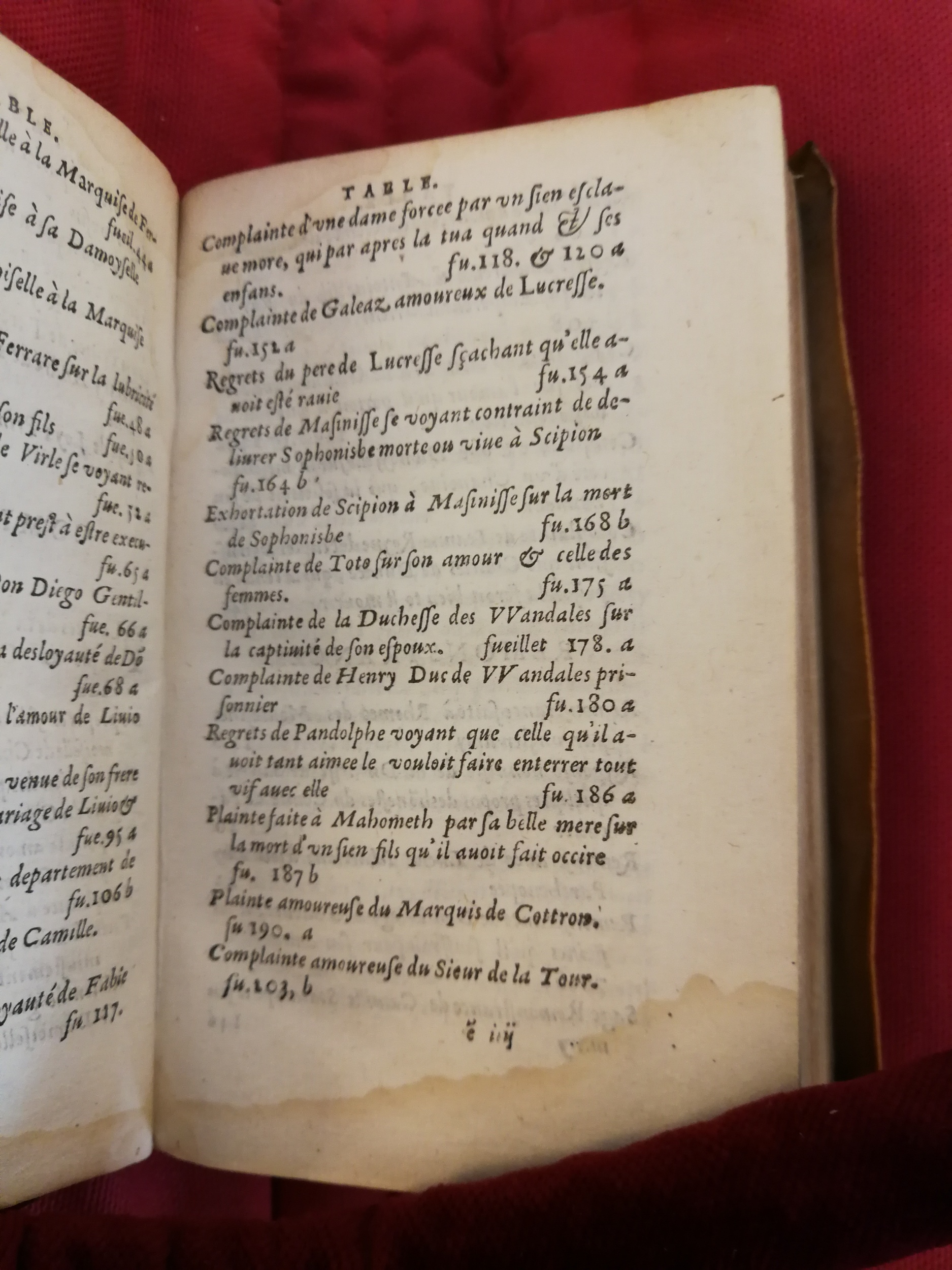 1581 - Pierre Le Voirier et Gervais Mallot - Trésor des histoires tragiques - Bibliothèque Sainte-Geneviève