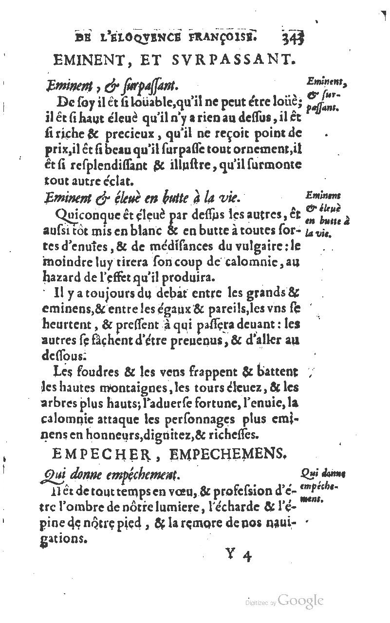 1610 - Louis Coste - Trésor de l’éloquence française (Seconde partie) - BM Lyon