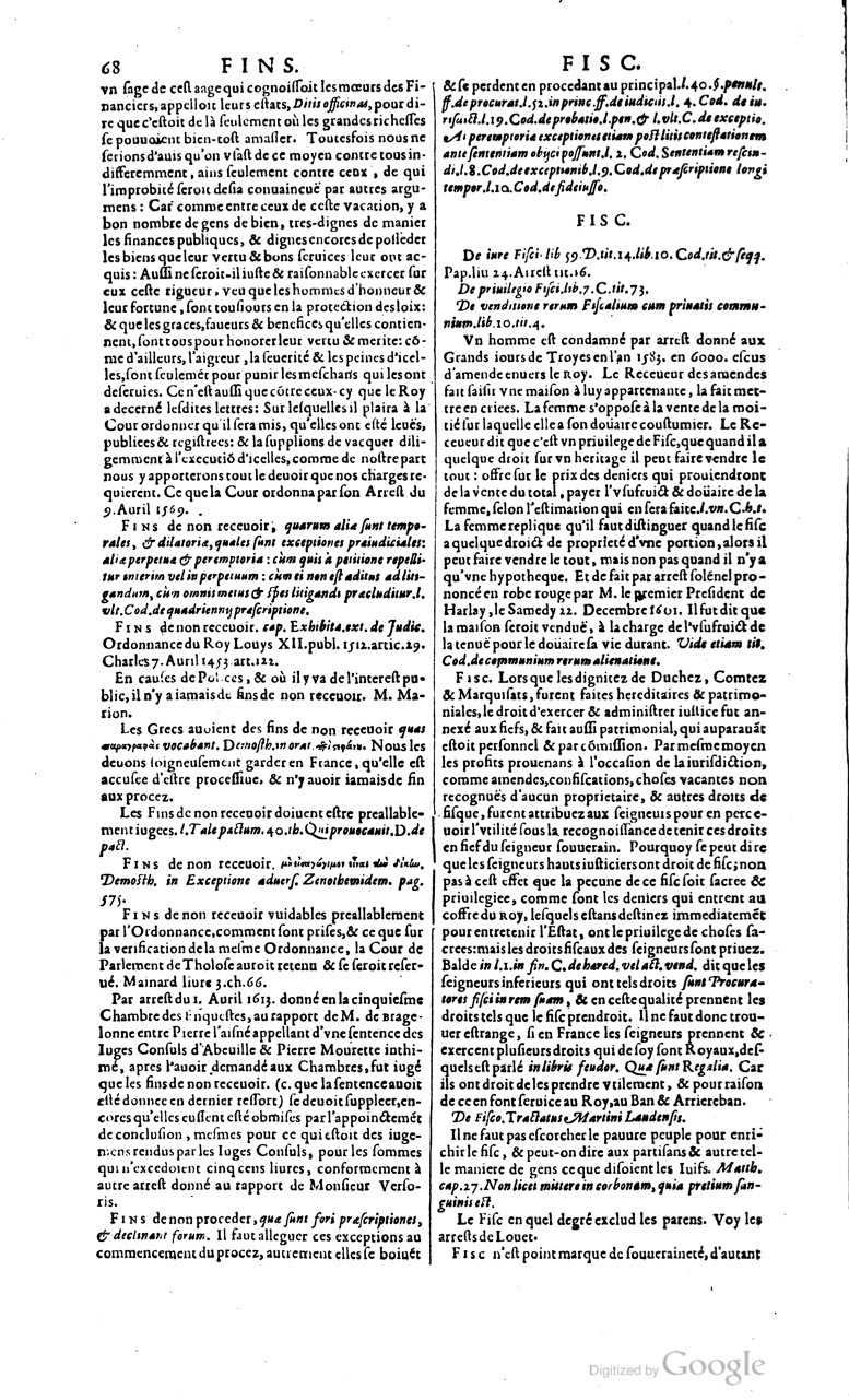 1629 - Veuve Nicolas Buon - Trésor du droit français (21754 T. 2) - BM Lyon