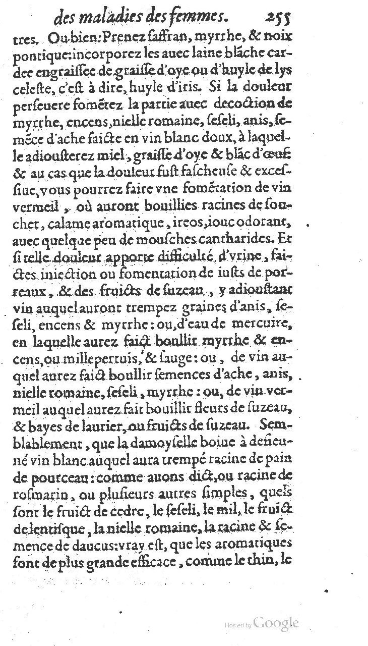 1585 - Jacques du Puis - Trésor des remèdes secrets pour les maladies des femmes - BnF