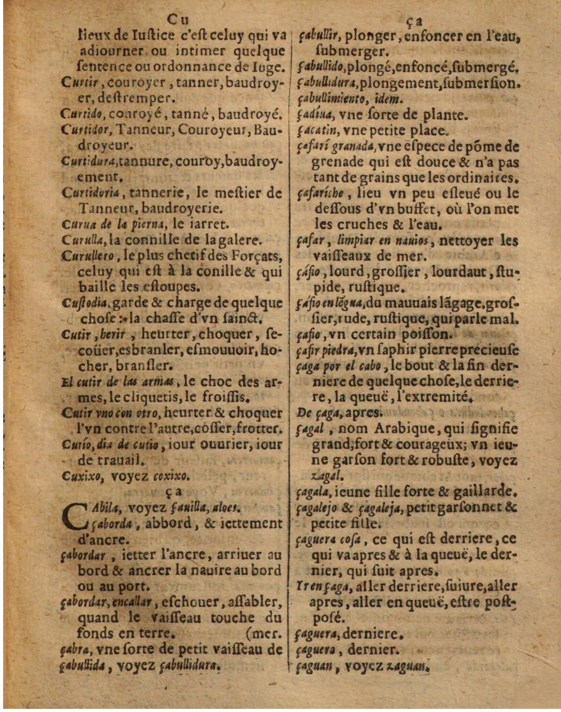 1625 - Hubert Antoine - Trésor des deux langues espagnole et française - Augsbourg