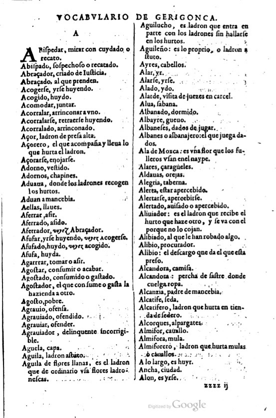 1621 - Adrian Tiffaine - Trésor des deux langues espagnole et française - BM Lyon