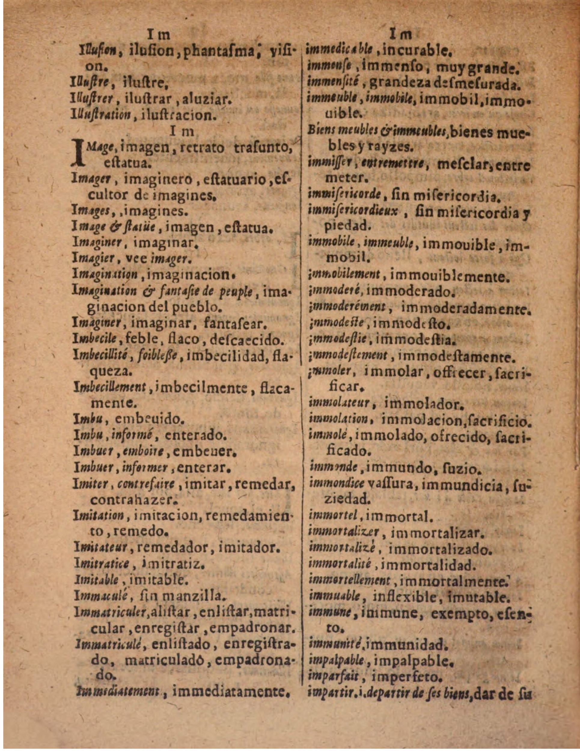 1624 - Hubert Antoine - Trésor des deux langues espagnole et française (Seconde partie) - BSB Munich