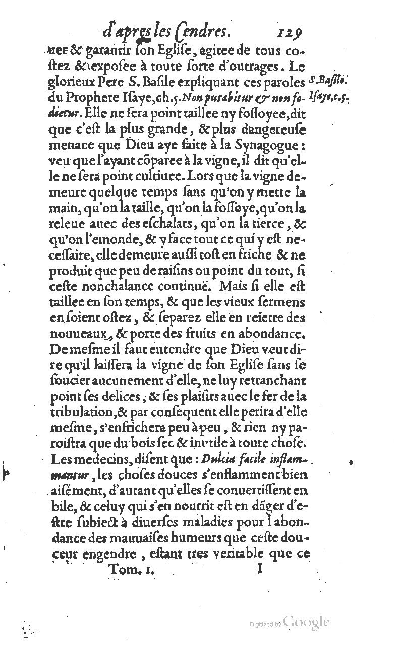 1607 - Nicolas Du Fossé - Trésor quadragésimal - T 01 - BM Lyon