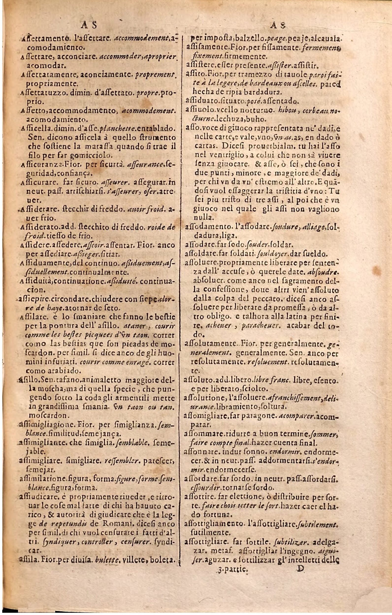 1627 - Jacques Crespin - Trésor des trois langues (Troisième partie) - Regensburg