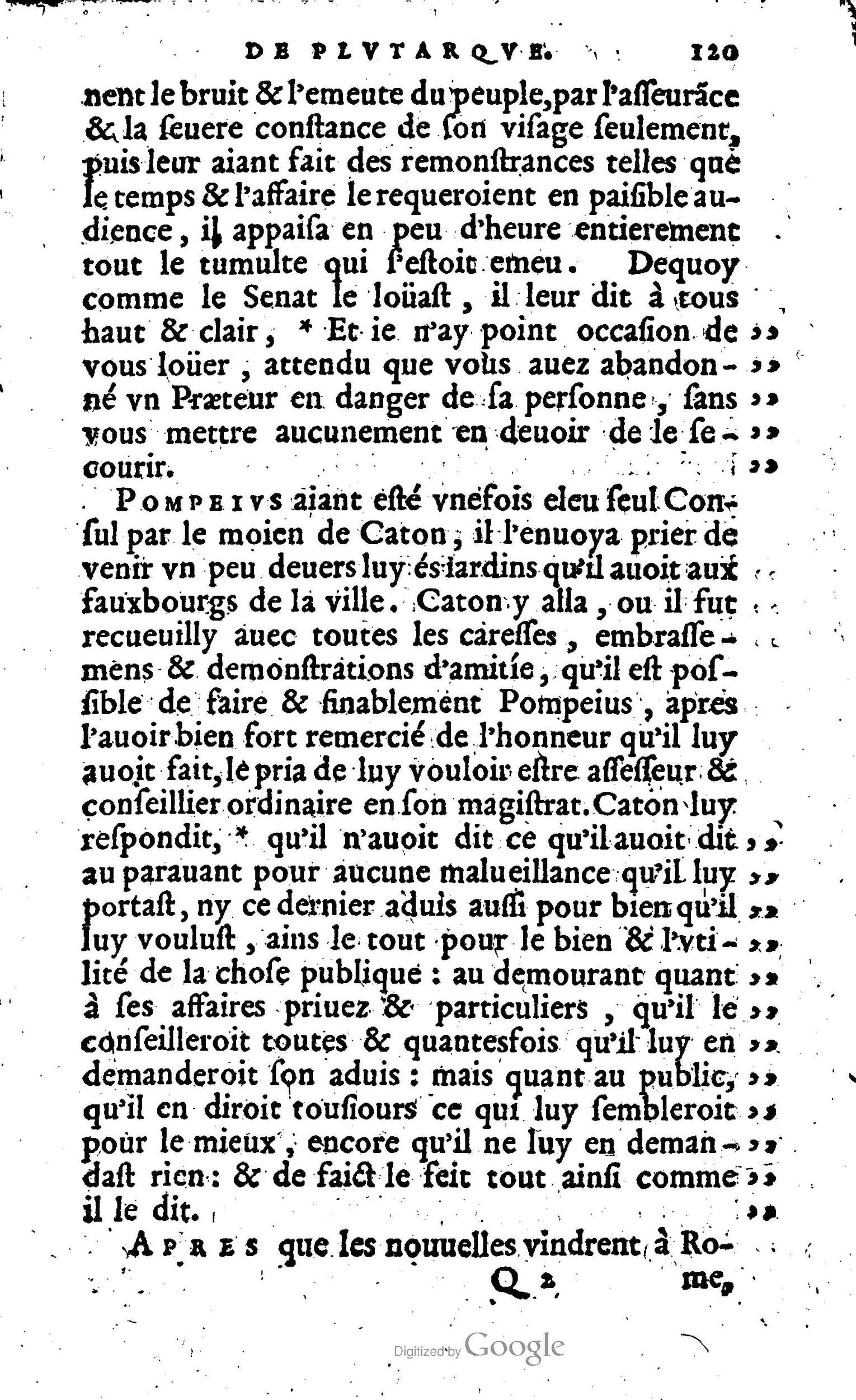 1568 - Willem Silvius - Trésor des vies de Plutarque - Anvers Plantin-Moretus