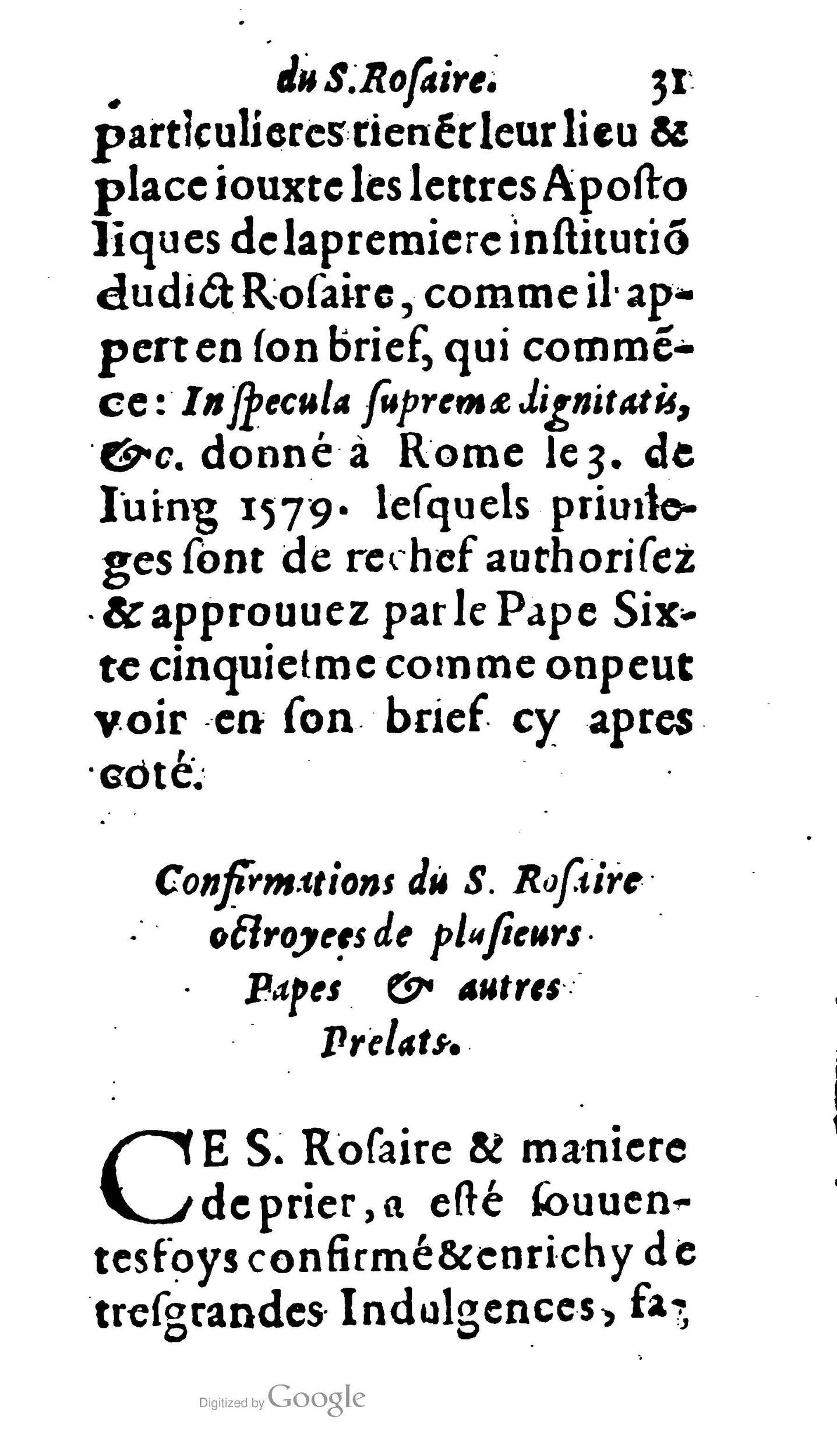1604 - Jean Le Bouc - Trésor des indulgences du Saint Rosaire - BM Lyon 1604 - Jean Le Bouc - Trésor des indulgences du Saint Rosaire - BM Lyon