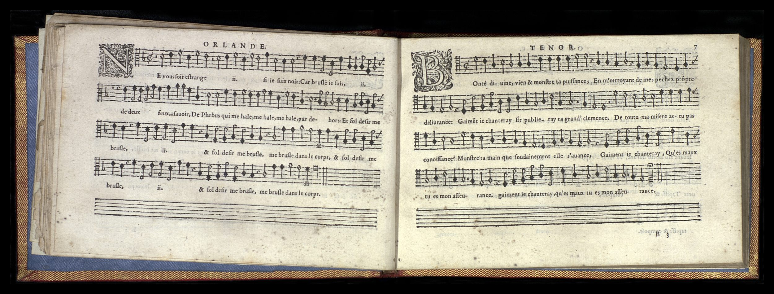 1582 - [Pierre de Saint-André] - Trésor de musique d’Orlande de Lassus Tenor - Mons