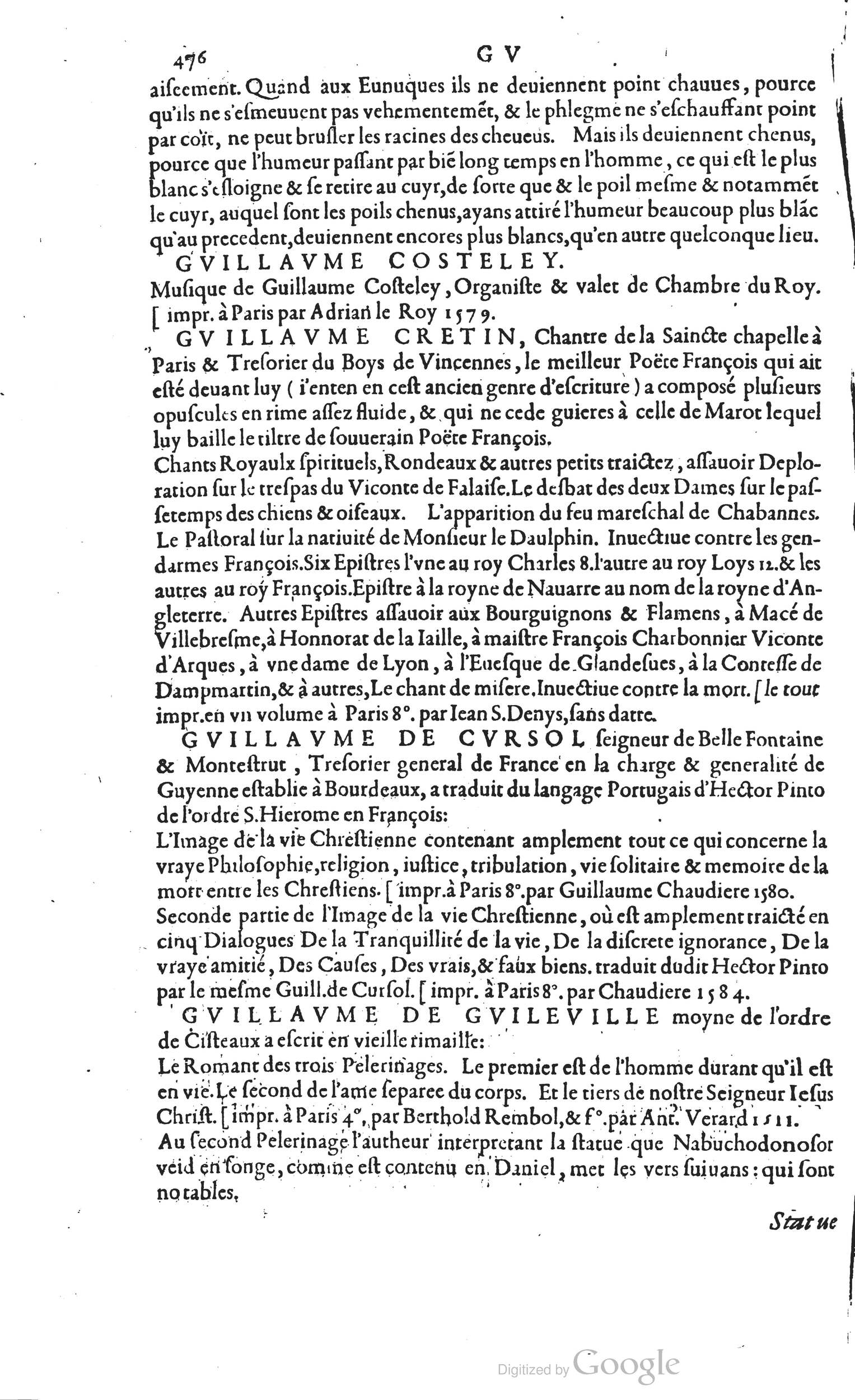 1585 - Barthélemy Honorat - Bibliothèques françaises - BSB Munich