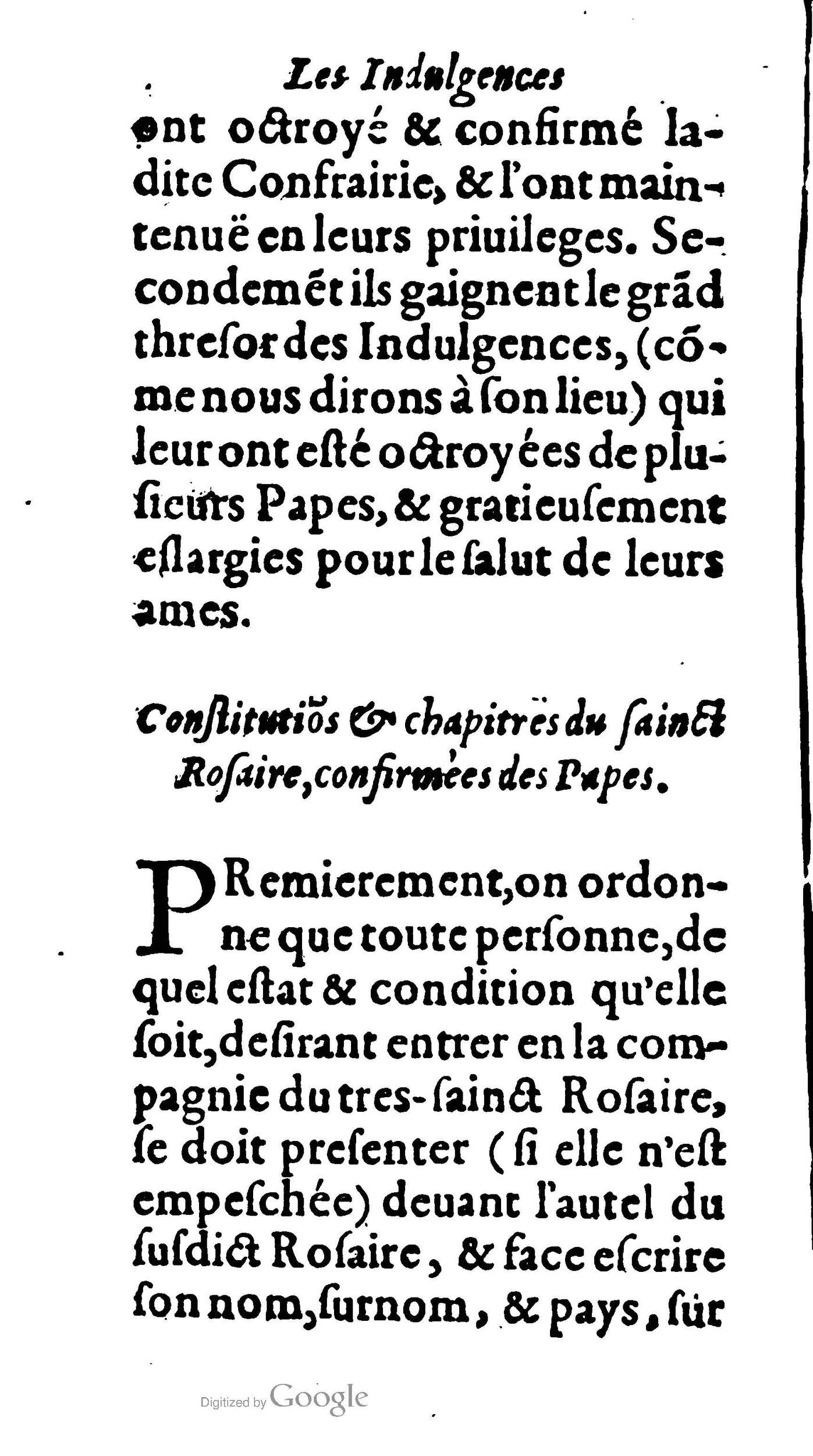 1604 - Jean Le Bouc - Trésor des indulgences du Saint Rosaire - BM Lyon 1604 - Jean Le Bouc - Trésor des indulgences du Saint Rosaire - BM Lyon