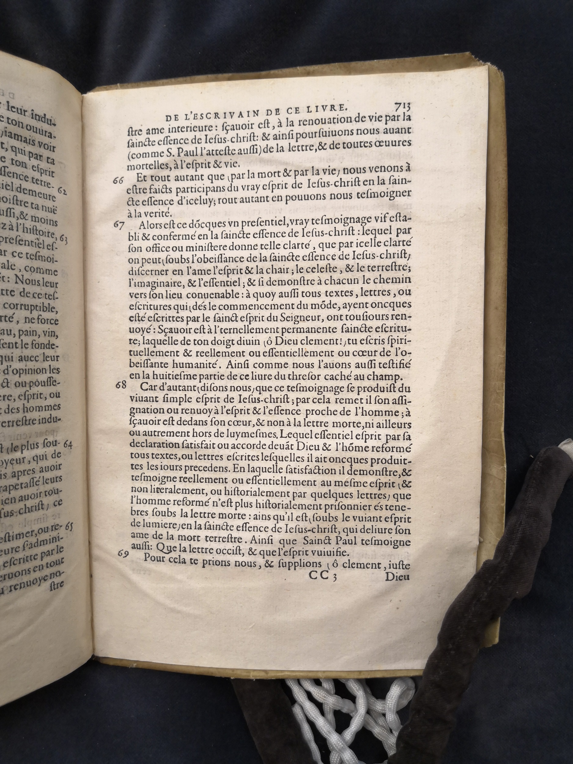 1581c. - Christophe Plantin - Le Livre des témoignages du Trésor caché au champ - Anvers Musée Plantin-Moretus