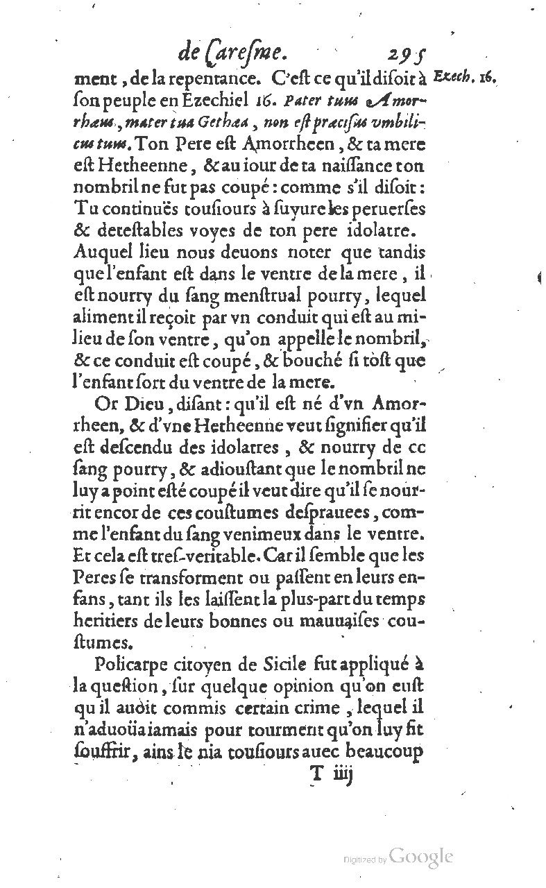 1607 - Nicolas Du Fossé - Trésor quadragésimal - T 01 - BM Lyon