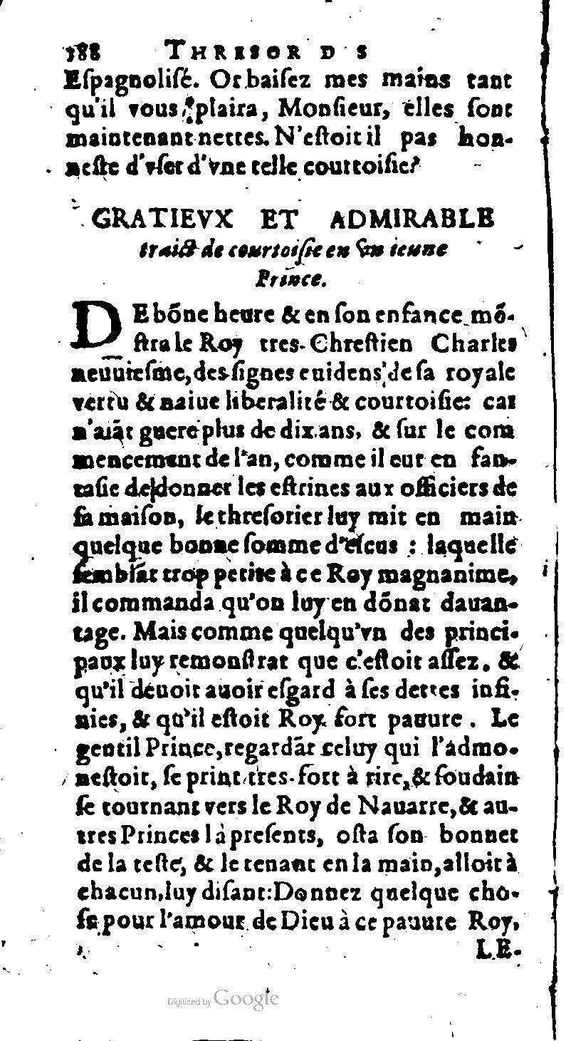 1616 - Balthazar Bellère - Trésor des récréations - NK ČR Prague